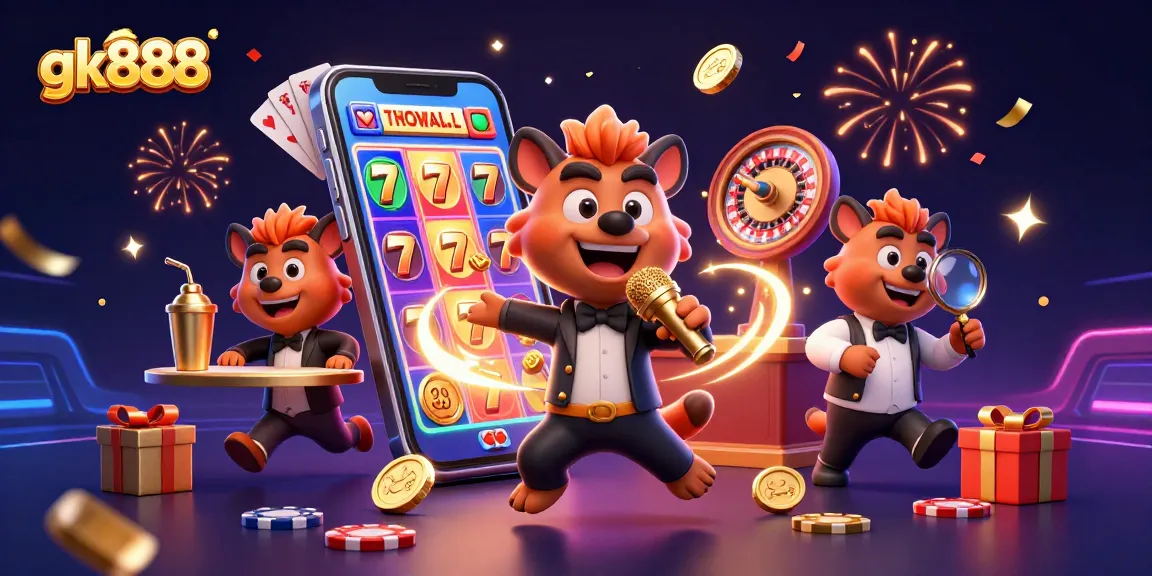 Join the fun at gk888 as hyenas comedy club takes center stage in this vibrant casino scene.