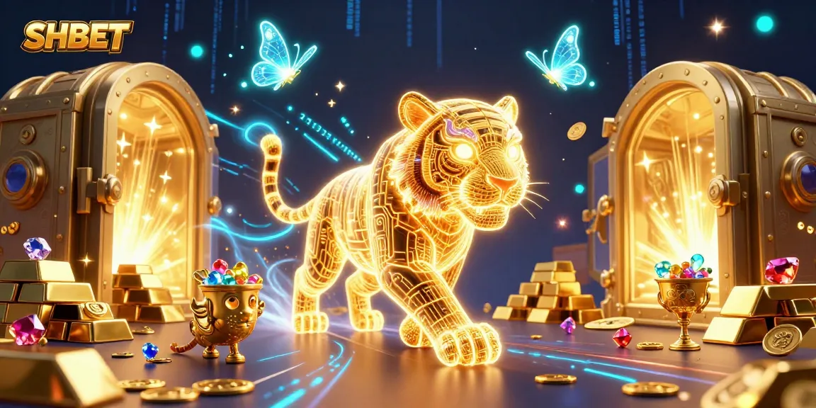 Experience SHBET's exciting gaming world with our thrilling golden tiger and treasure-filled casino.
