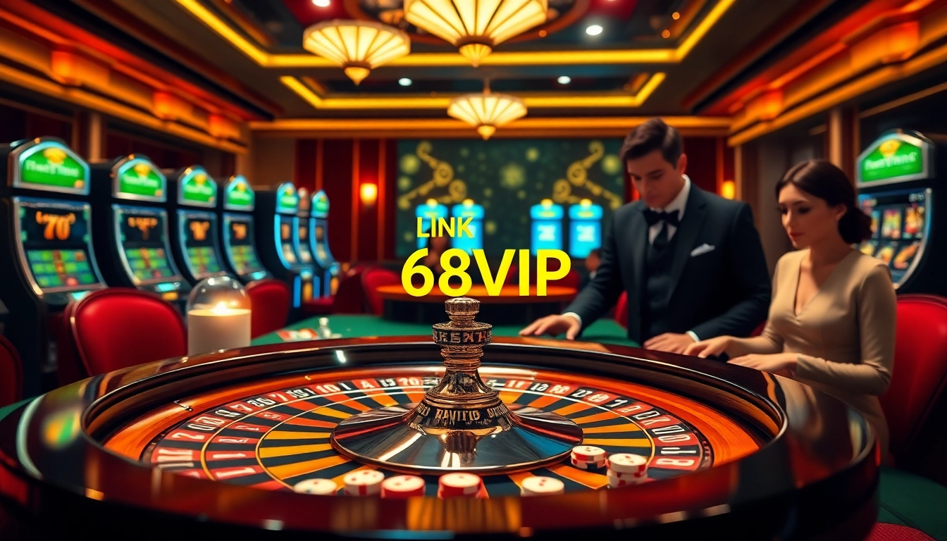 Link Vào Nhà Cái 68VIP - Experience the thrill of gambling at a luxurious casino.