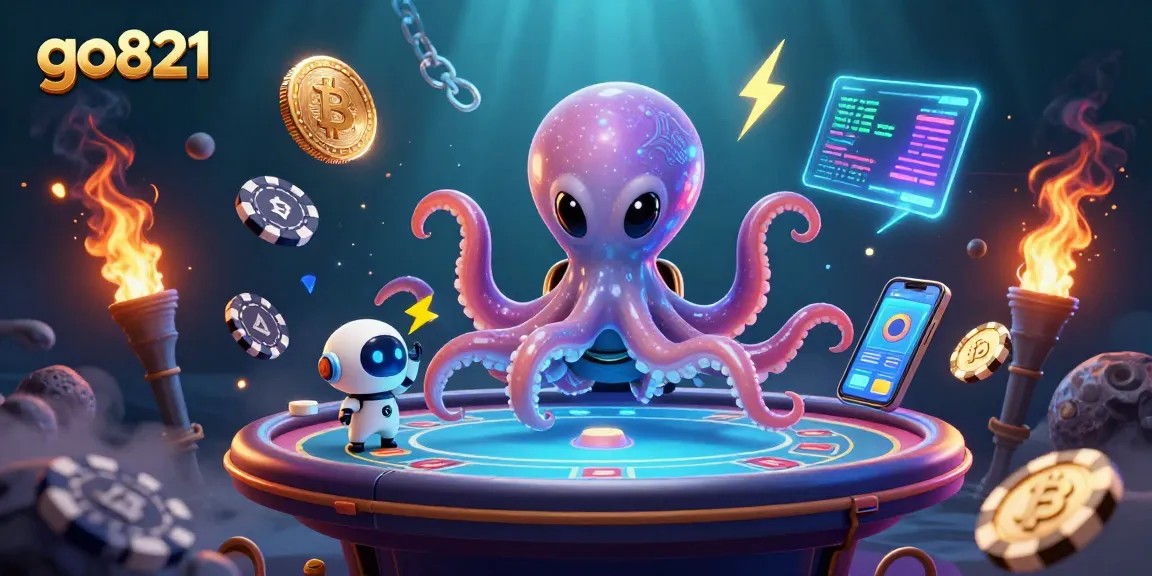 Experience thrilling games at go821 with a unique alien octopus and cryptocurrency elements.