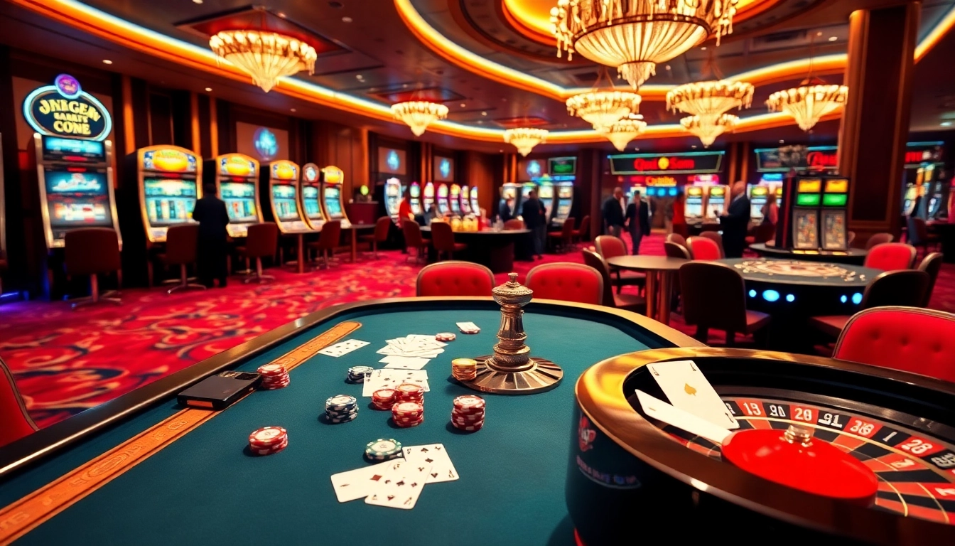 Engage in thrilling gameplay at QQ88 COM with poker chips and cards on a stylish casino table.