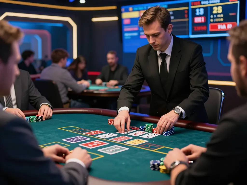 Experience link qq88 in an engaging online blackjack game with dynamic dealer interactions.