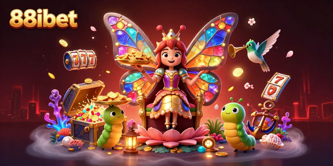 Experience exhilarating gameplay with 88ibet's vibrant casino-themed illustration showcasing exciting slot reels.