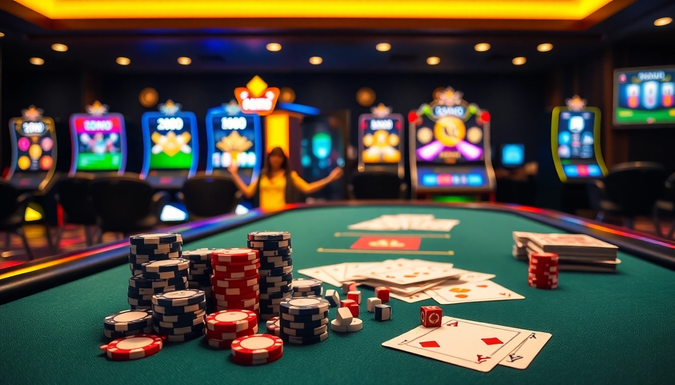 Experience the excitement of best crypto casinos with luxurious gaming elements and vibrant atmosphere.