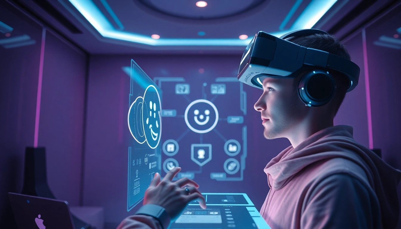 Engaging interaction with crushon ai's personalized AI characters in a futuristic setting.